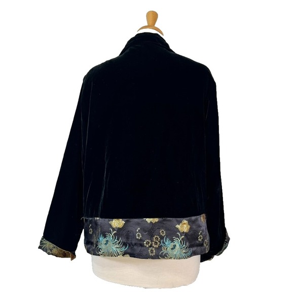 VTG White Stag Jacket Women S Velvet Velour Embroidered Cheetah‎ Animal - Picture 5 of 10